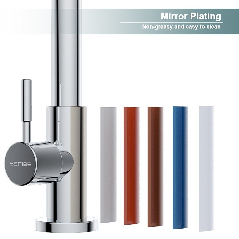 Uddjaya_ Sus 304 Keran Sink Fleksibel - Keran Cuci Piring Wastafel Leher Kotak - Kran Sink Dapur