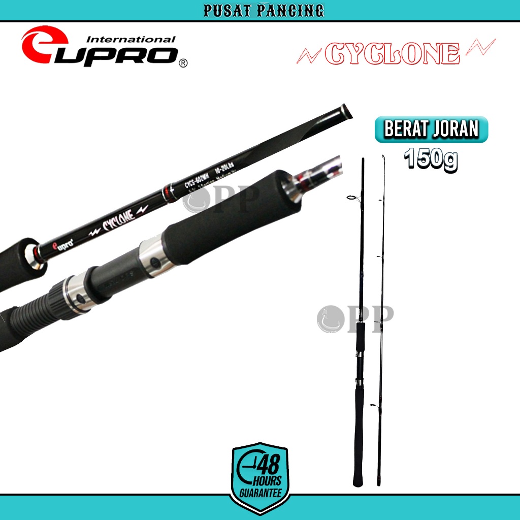 PUSATPANCING5 - Joran Pancing Spinning Eupro Cyclone 180cm - 360cm Carbon Cocok Untuk Kolam Kali Sun