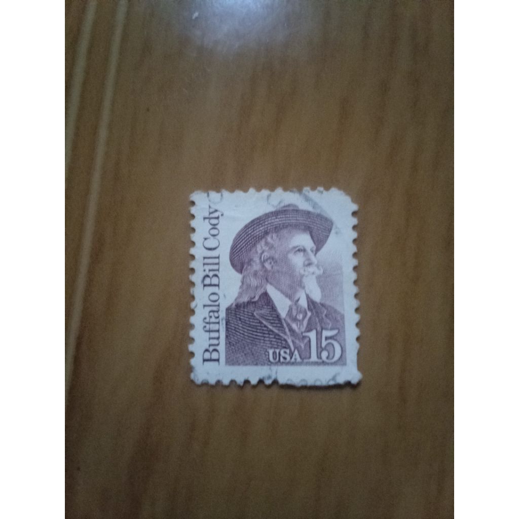 perangko vintage 15 cent usa edisi buffalo bill cody