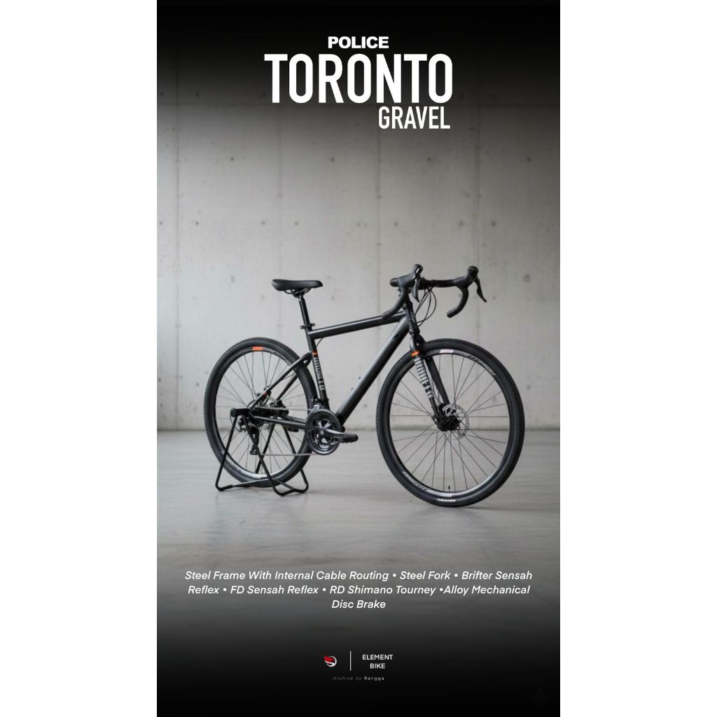 Sepeda RoadBike GRAVEL Police TORONTO 700c