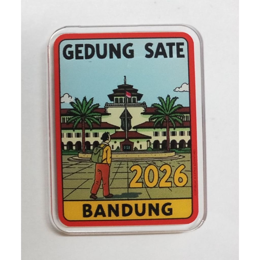 magnet kulkas gedung sate bandung