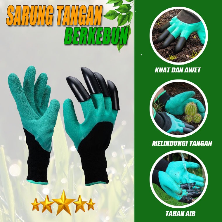 HBS Sarung Tangan Berkebun / Sarung Tangan Dengan Cakar - Cocok Untuk Berkebun