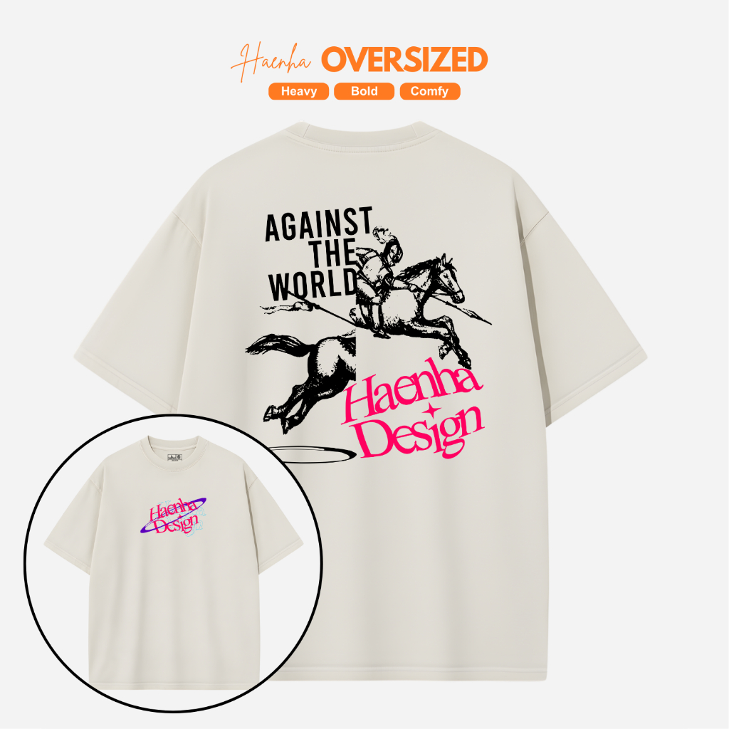 HAENHA Kaos Oversize Heavyweight Soldier Cotton Combed 16S