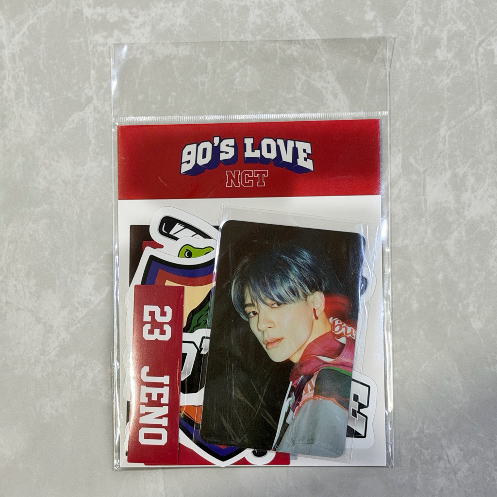 [READY] LUGGAGE STICKER PHOTO CARD SET 90's Love Jeno NCT DREAM