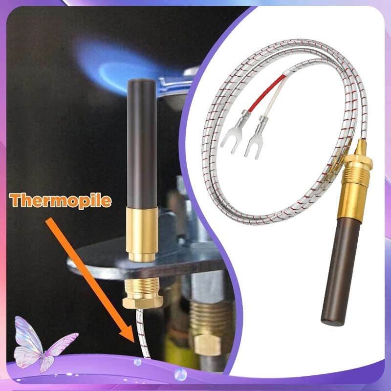 91cm Thermopile Oven Panggangan Kompor Burner Deep Fryer Gas Thermocouple Aksesori Tahan Suhu