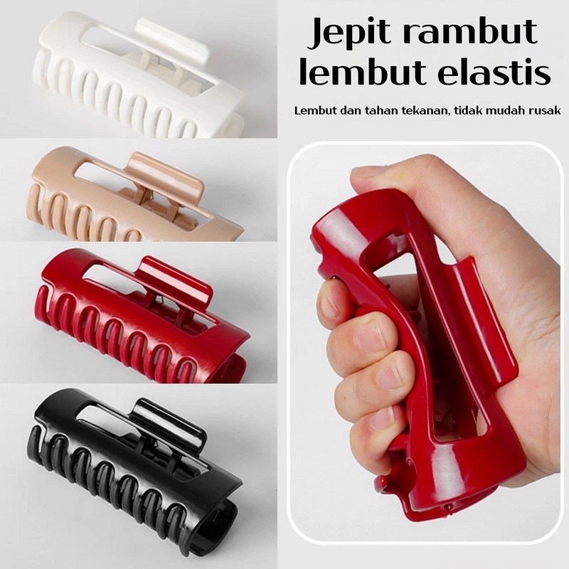 Caliloops Doeng Aksesoris Jepit Jedai Rambut Silikon Elastis Lembek Anti Patah Wanita Korean Style