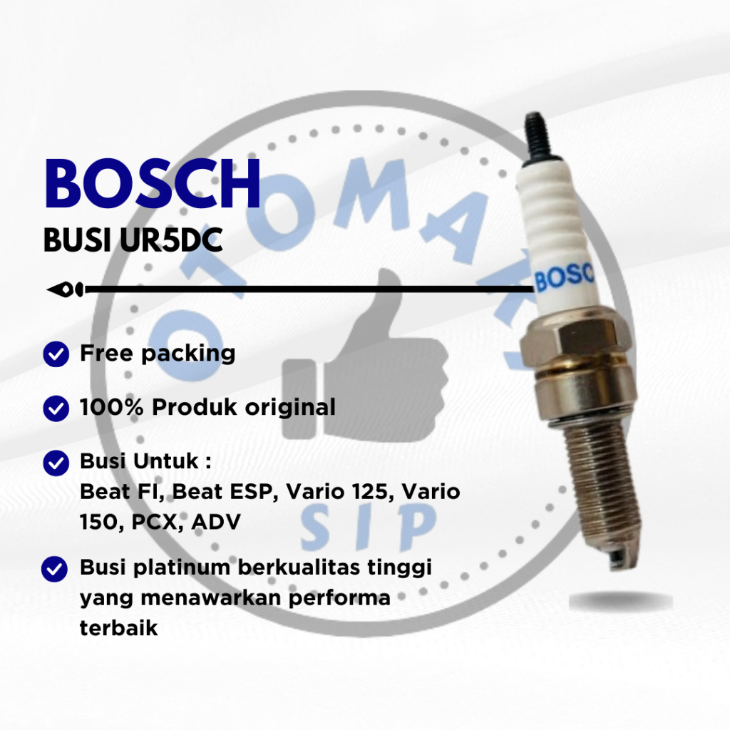 Busi Bosch UR5DC (CPR9EA9) untuk Motor BEAT FI BEAT ESP VARIO 125 150 PCX ADV