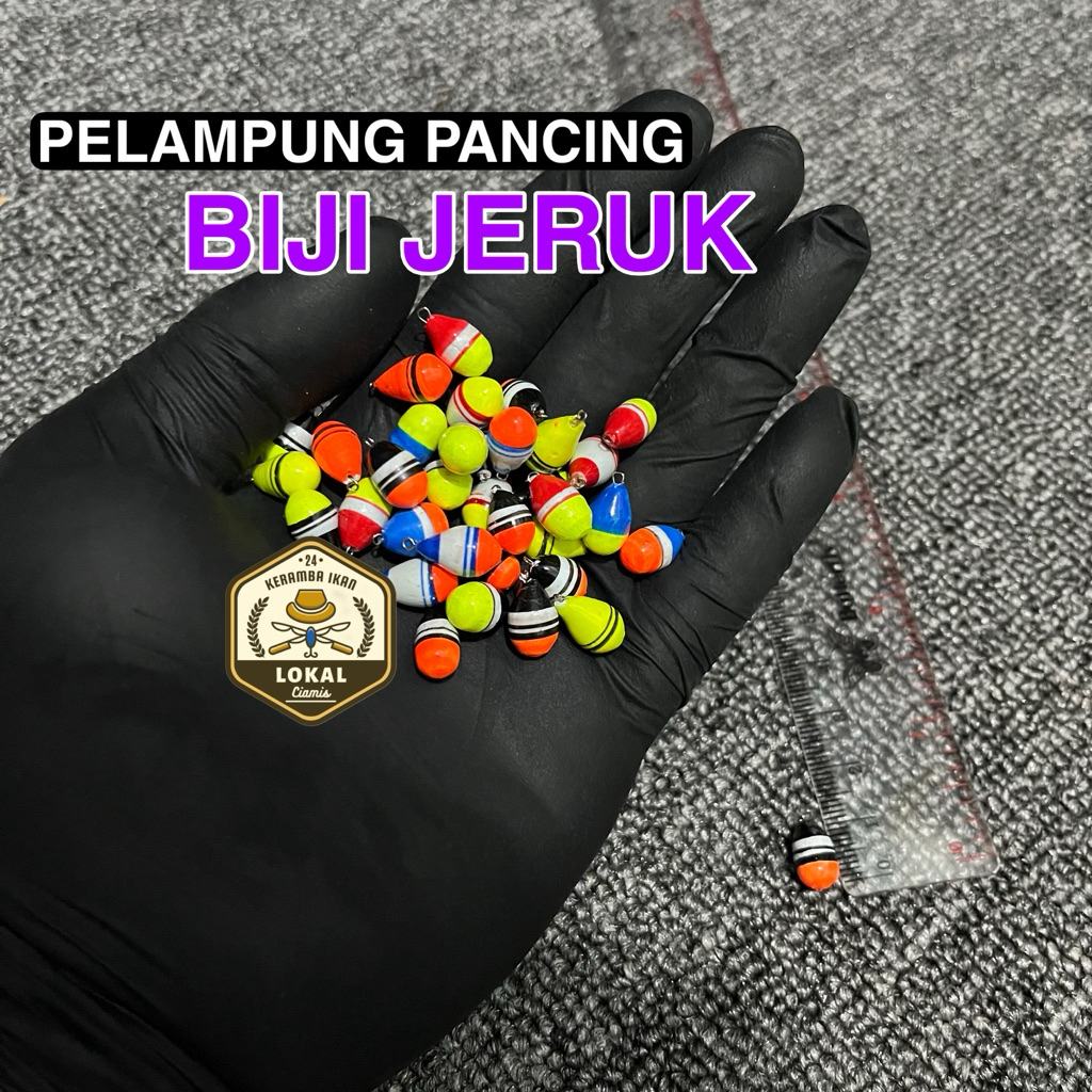 Pelampung Pancing Biji jeruk kayu kecil | Kambangan Pancing
