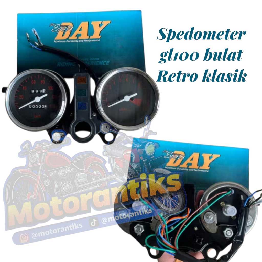 SPEDOMETER GL100 79 SPIDO GL100 GL125 TAHUN 79 SPIDO BULAT GL100