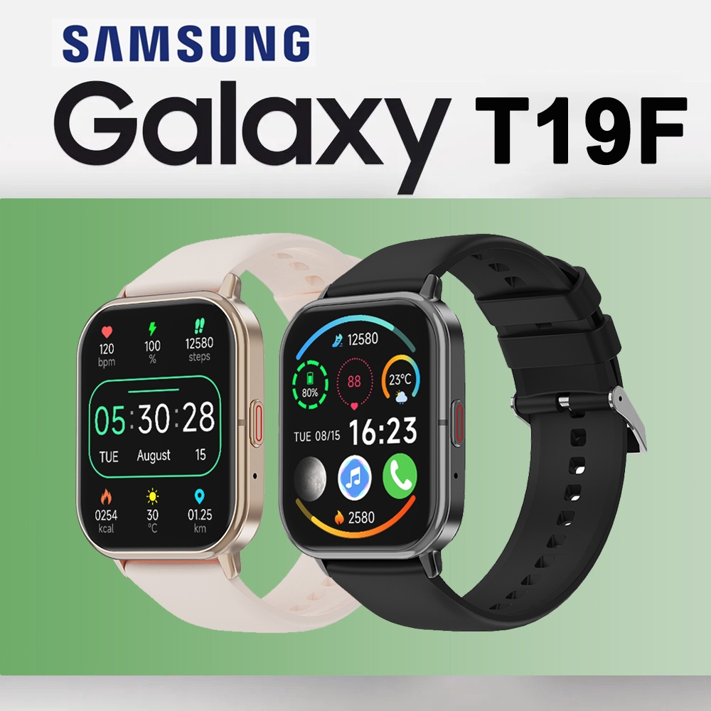 [SPL CICILAN 0%] Samsung Smartwatch T19F | IPS 1.83" | Bluetooth Calls | Ai Voice Assistant | 100+ S