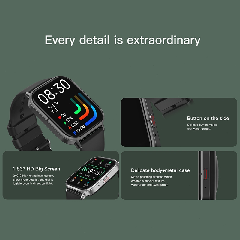 hot deals [spl cicilan 0%] samsung smartwatch t19f ips 1.83" bluetooth calls ai voice assistant 100+