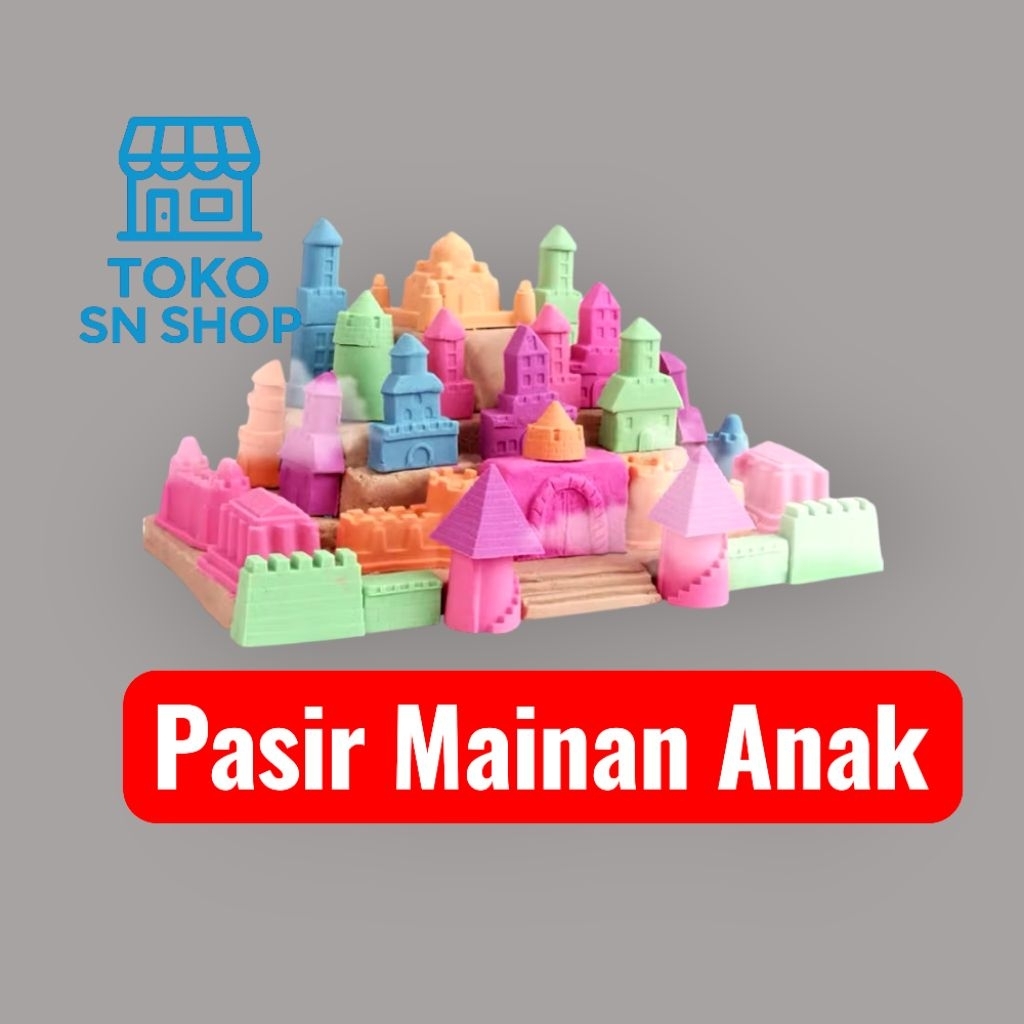 Pasir Ajaib Impor / Pasir Mainan anak / Pasir Mainan Edukasi / Pasir Ajaib Mainan Anak