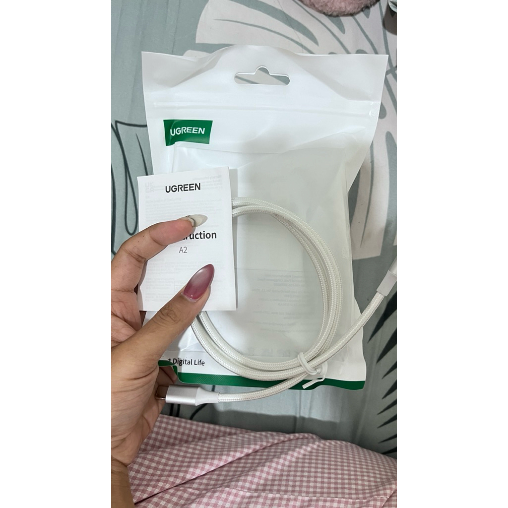 Ugreen Kabel Charger Type C to Type C Iphone 15 16 17 (preloved)