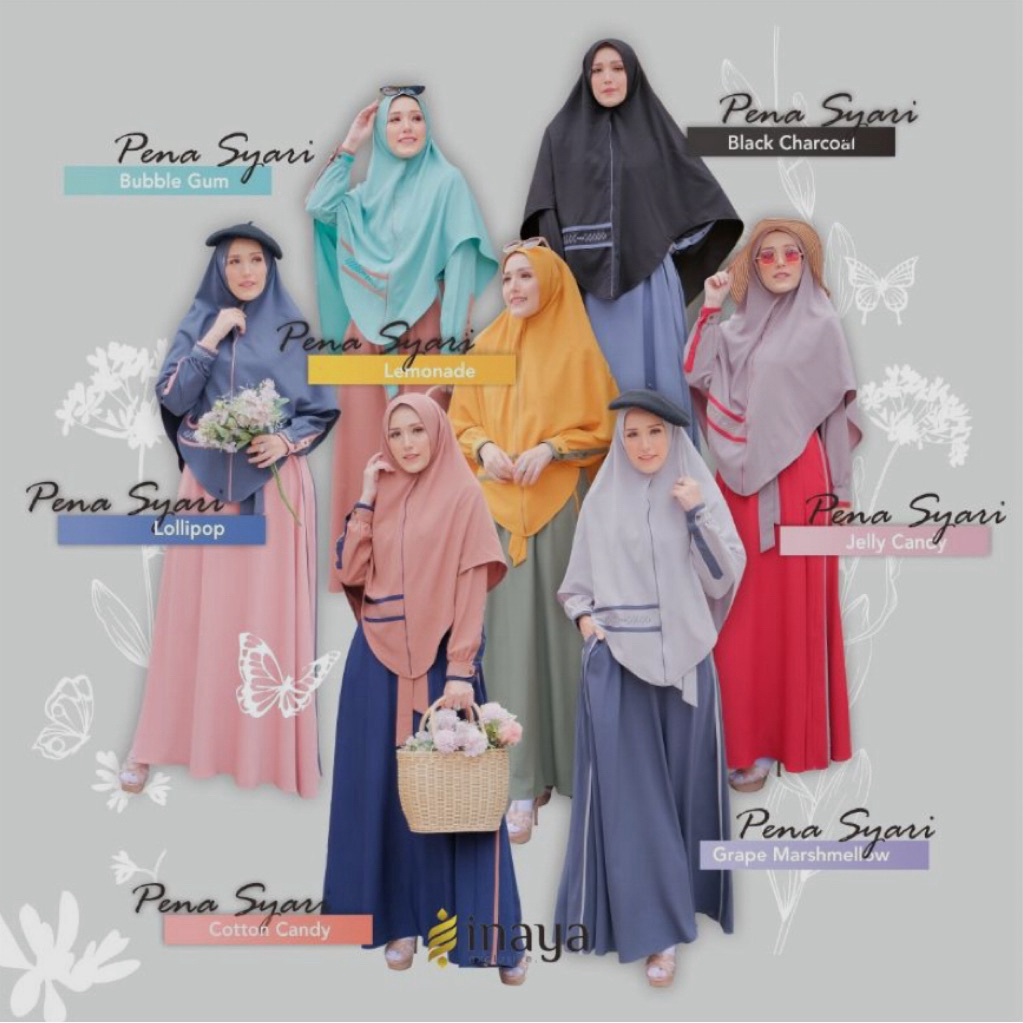 pena syar’i (1 set gamis+khimar) by inaya
