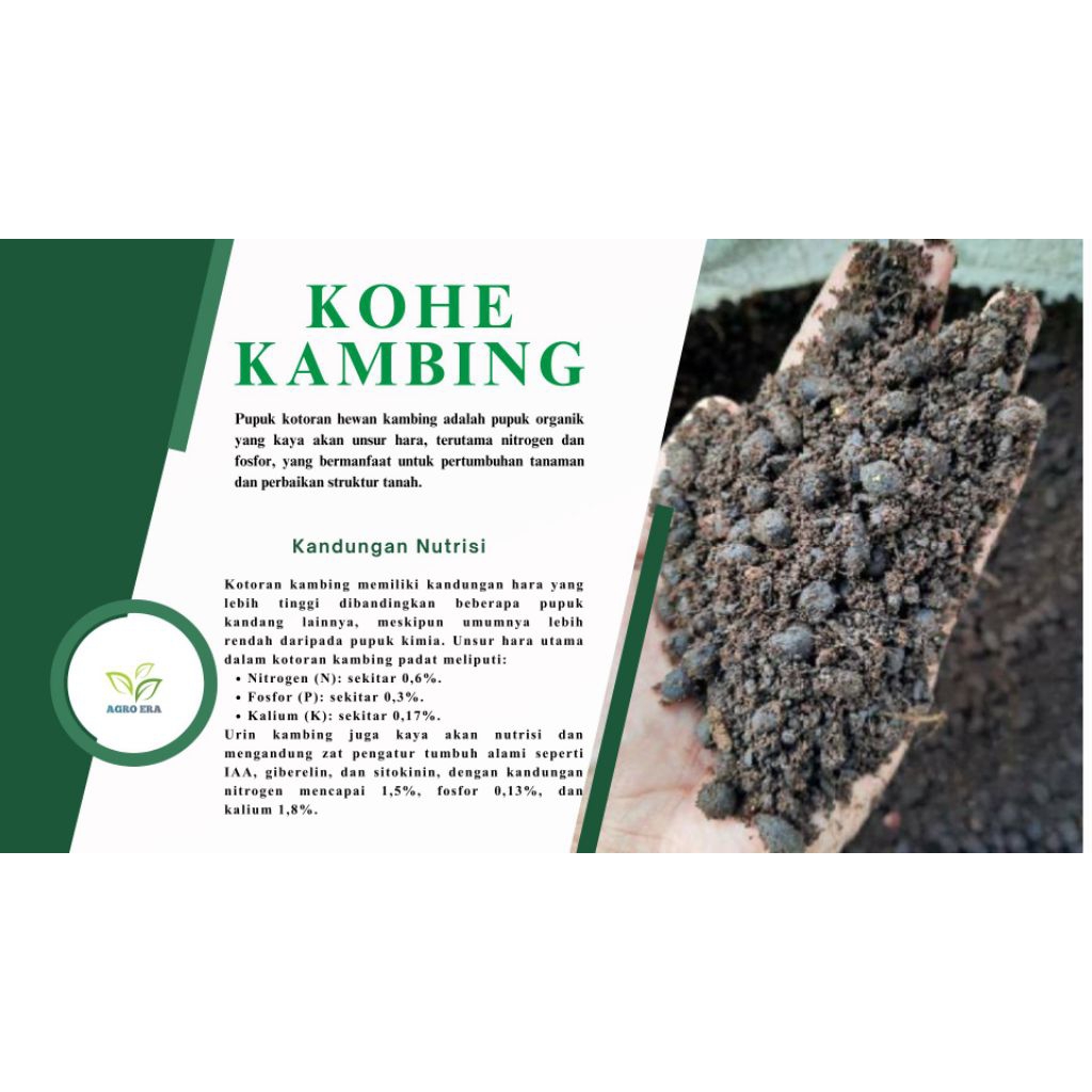 Pupuk Kandang Kambing (ukuran karung 25 kg)