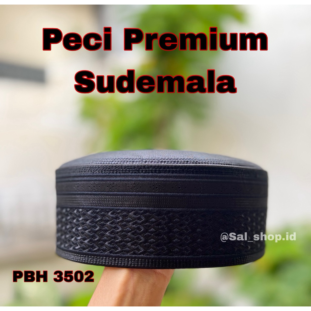 Songkok Sudemala/ Songkok Haji Hitam PBH 3502/ Kopyah/ Peci