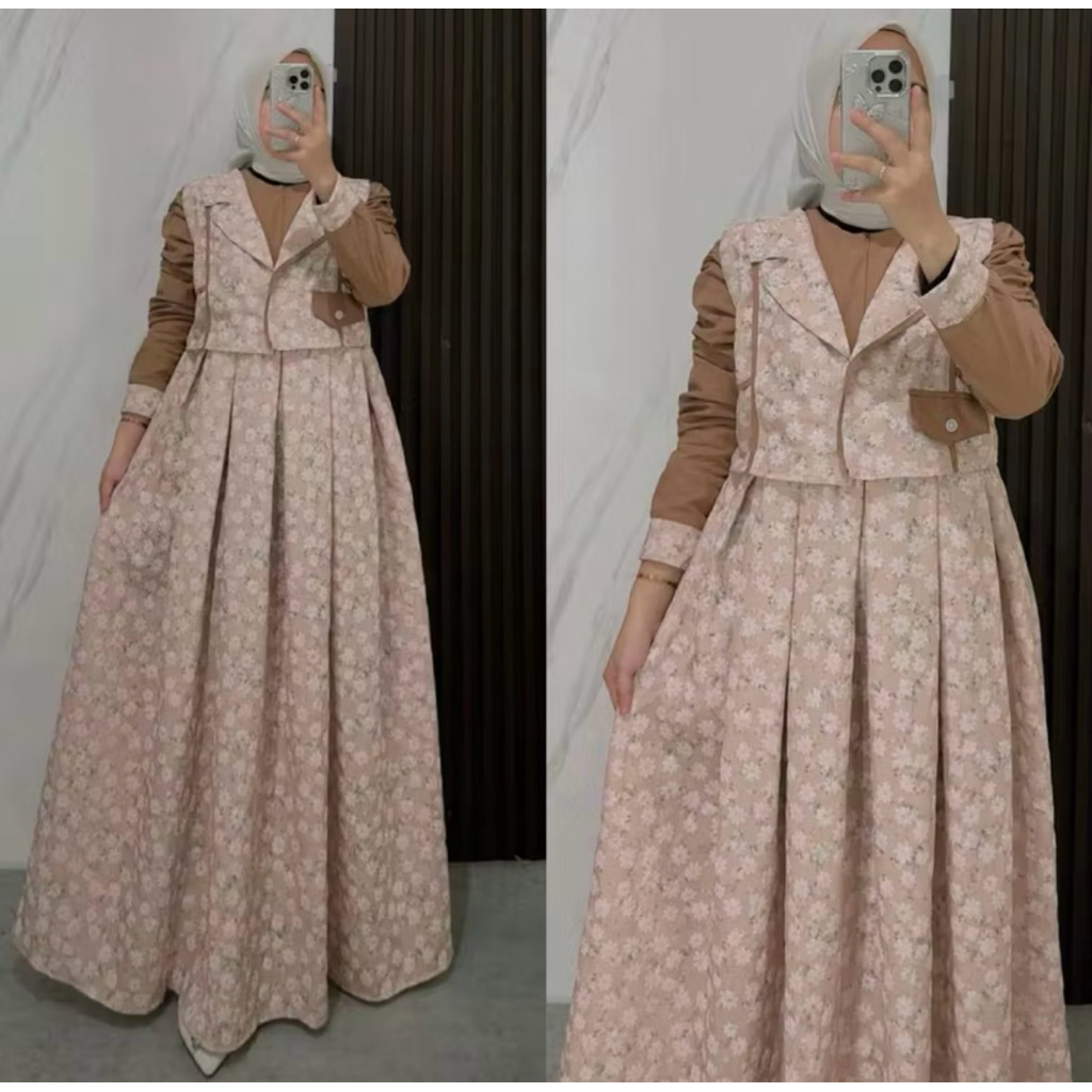 Gamis wanita hindi Layla terbaru brukat