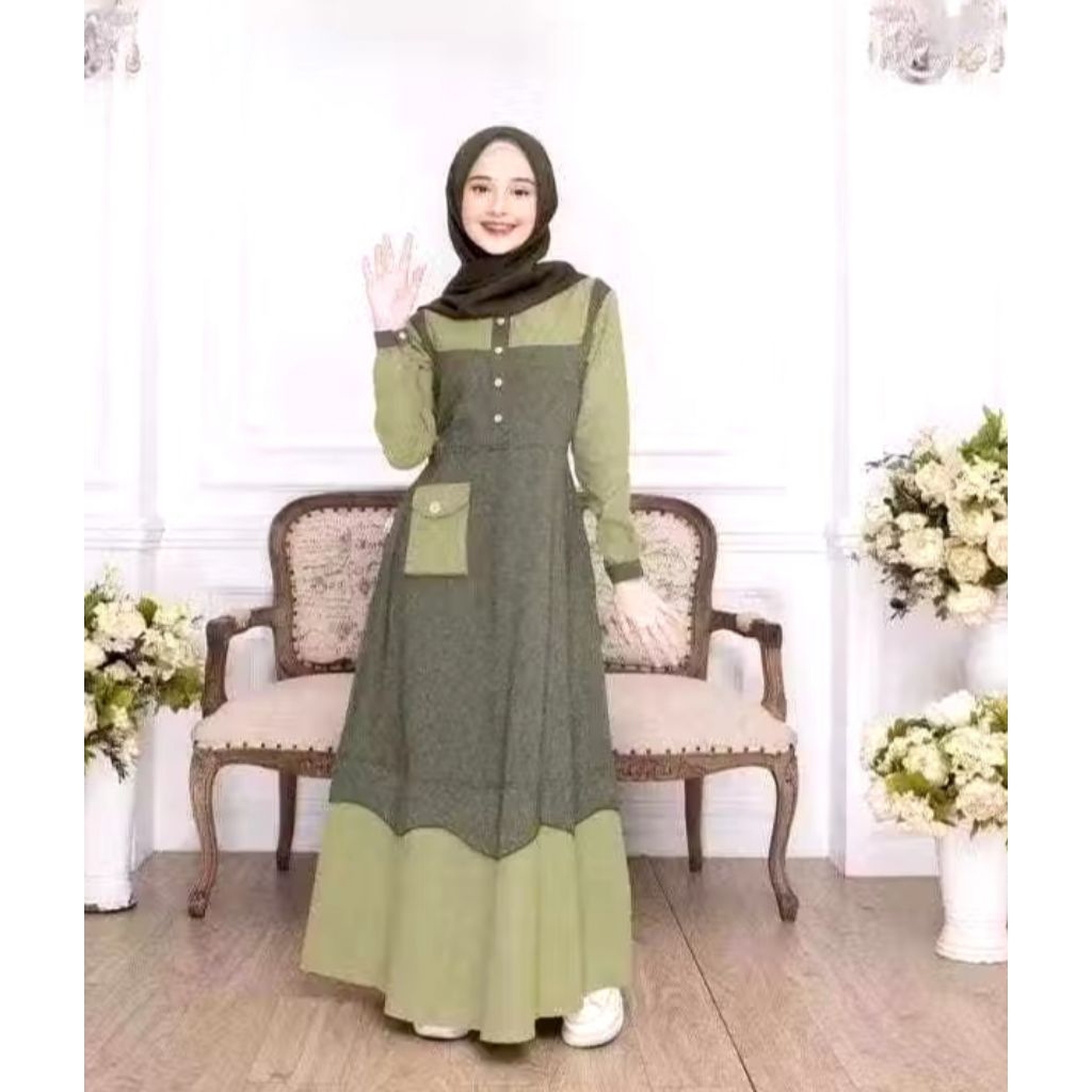 fashion muslim >pakaian muslim >gamis Lidya