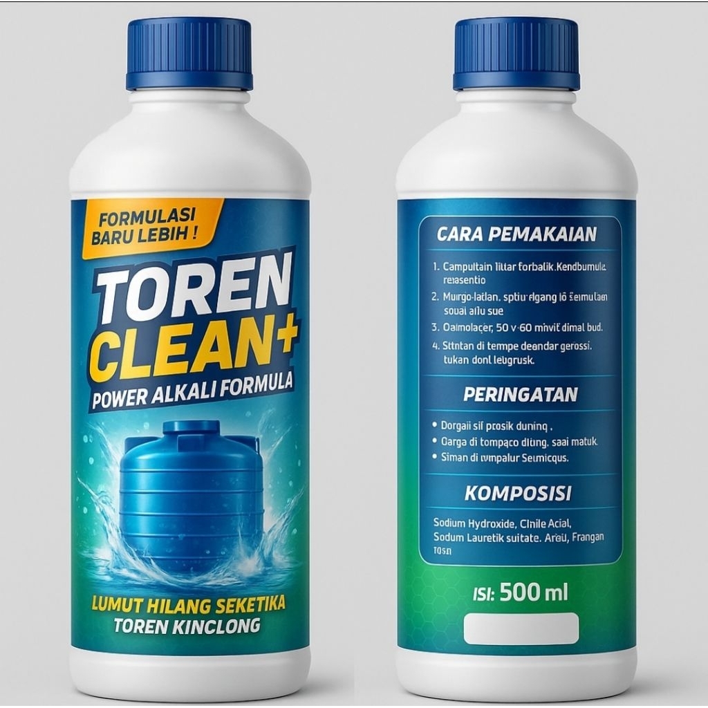 TOREN CLEAN Cairan Pembersih Toren Tangki Air SUPER BERSIH