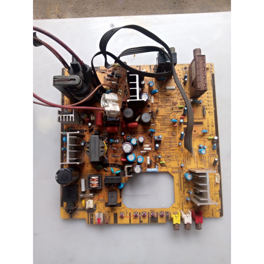 mesin tv Sharp slim, tabung 21inch,cabutan komponen lengkap,blum test/gambling