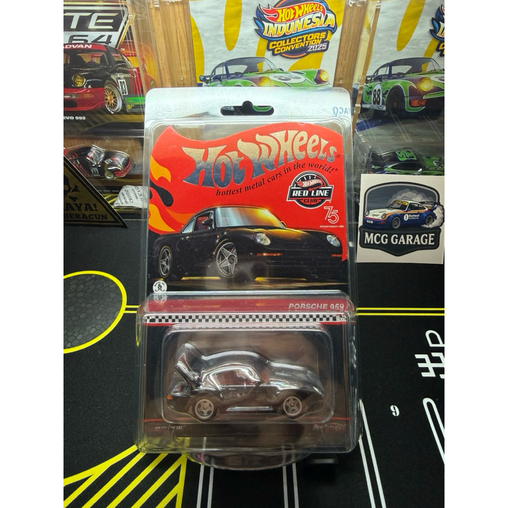 Hotwheels RLC Porsche 959 Black (Hitam)