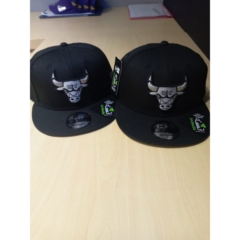 Topi Original New Era Chicago Bulls Hitam