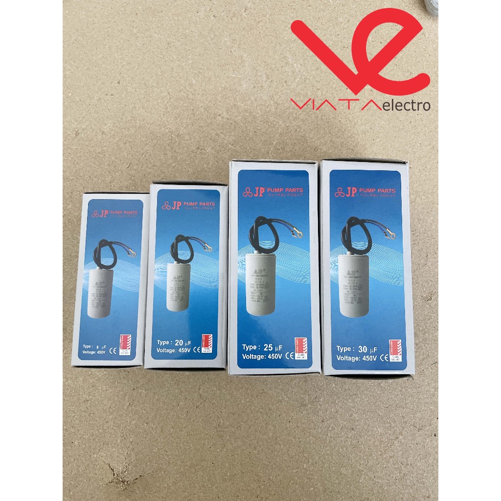 KAPASITOR POMPA BULAT 8UF 20UF 25UF 30UF 450V ups MERK JP KAPASITOR POMPA KONDENSATOR 20UF 450V 8UF 