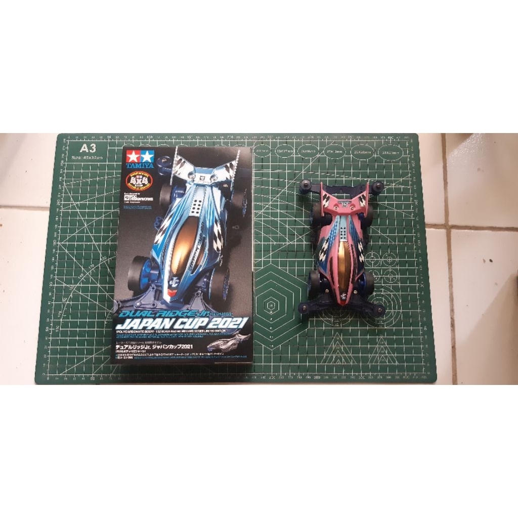 Tamiya Dual Ridge Jr Japan Cup 2021 VZ Chasis Polycarbonate Mini 4WD Series Limited Edition Kondisi 