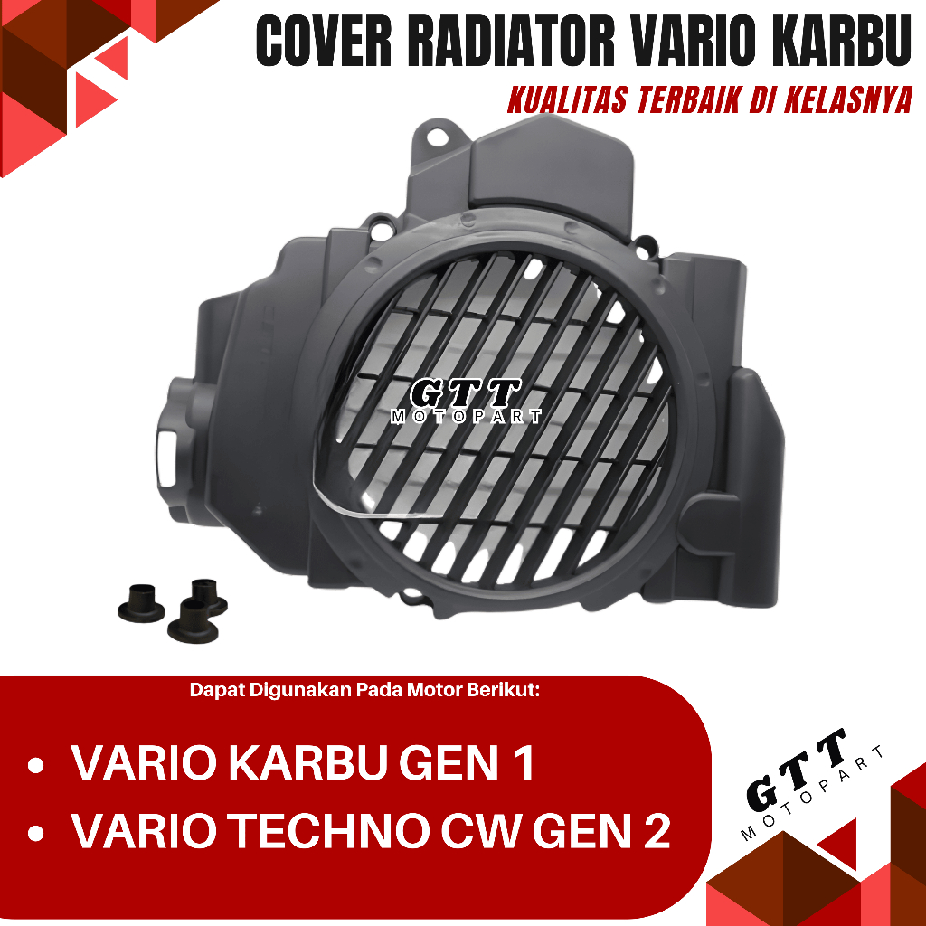 COVER RADIATOR VARIO 110 KARBU TUTUP KIPAS RADIATOR MOTOR VARIO 110 KARBU