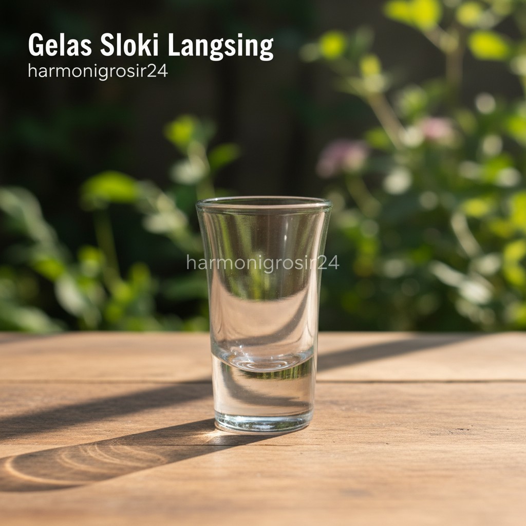 Gelas Sloki Mini Langsing Eceran Gelas Loki Kaca Shot