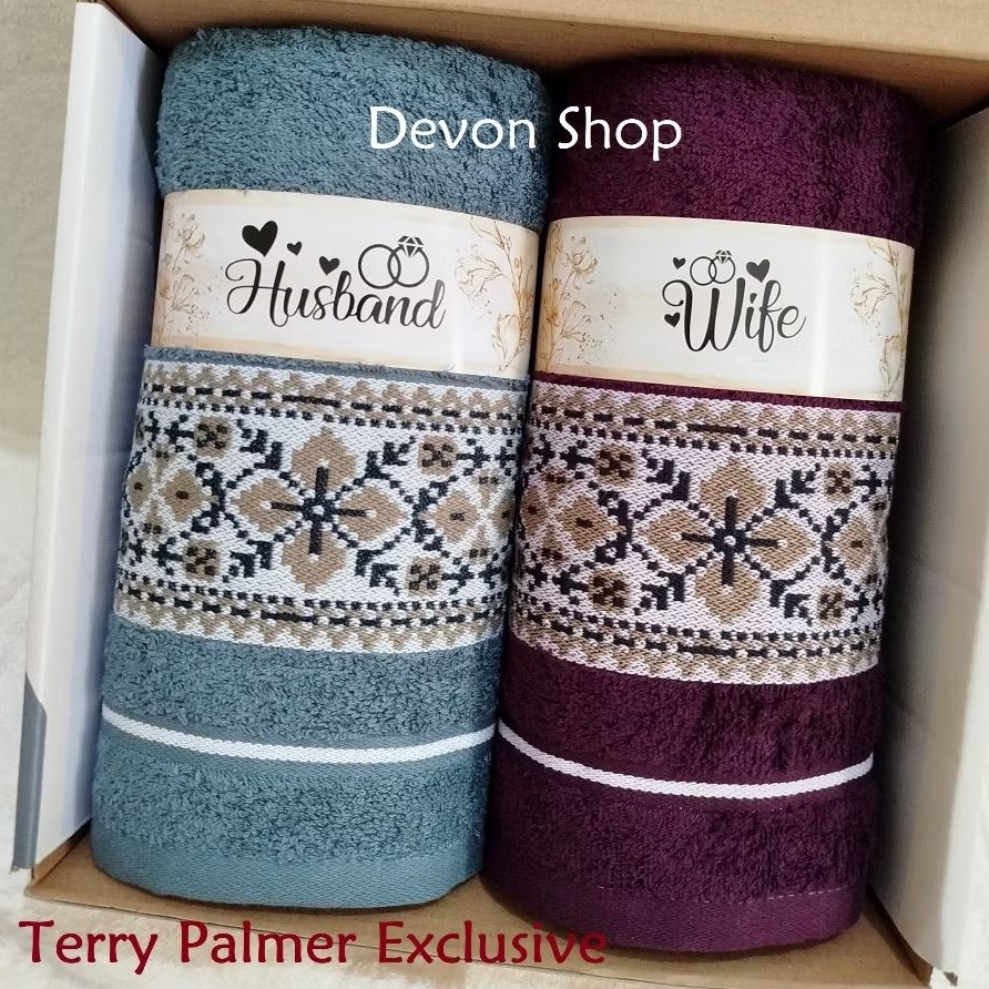 Hampers Natal TERRY PALMER EXCLUSIVE Ukuran 70x135 cm Handuk Couple Christmas