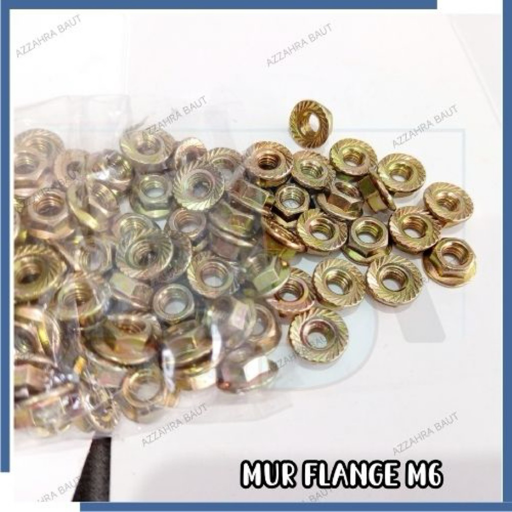 MUR FLANGE M6 M8 M10 / MUR TOPI KUNCI 10, KUNCI 12, KUNCI 14