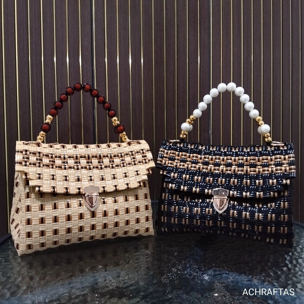 tas jali model amplop handle mutiara kait besi
