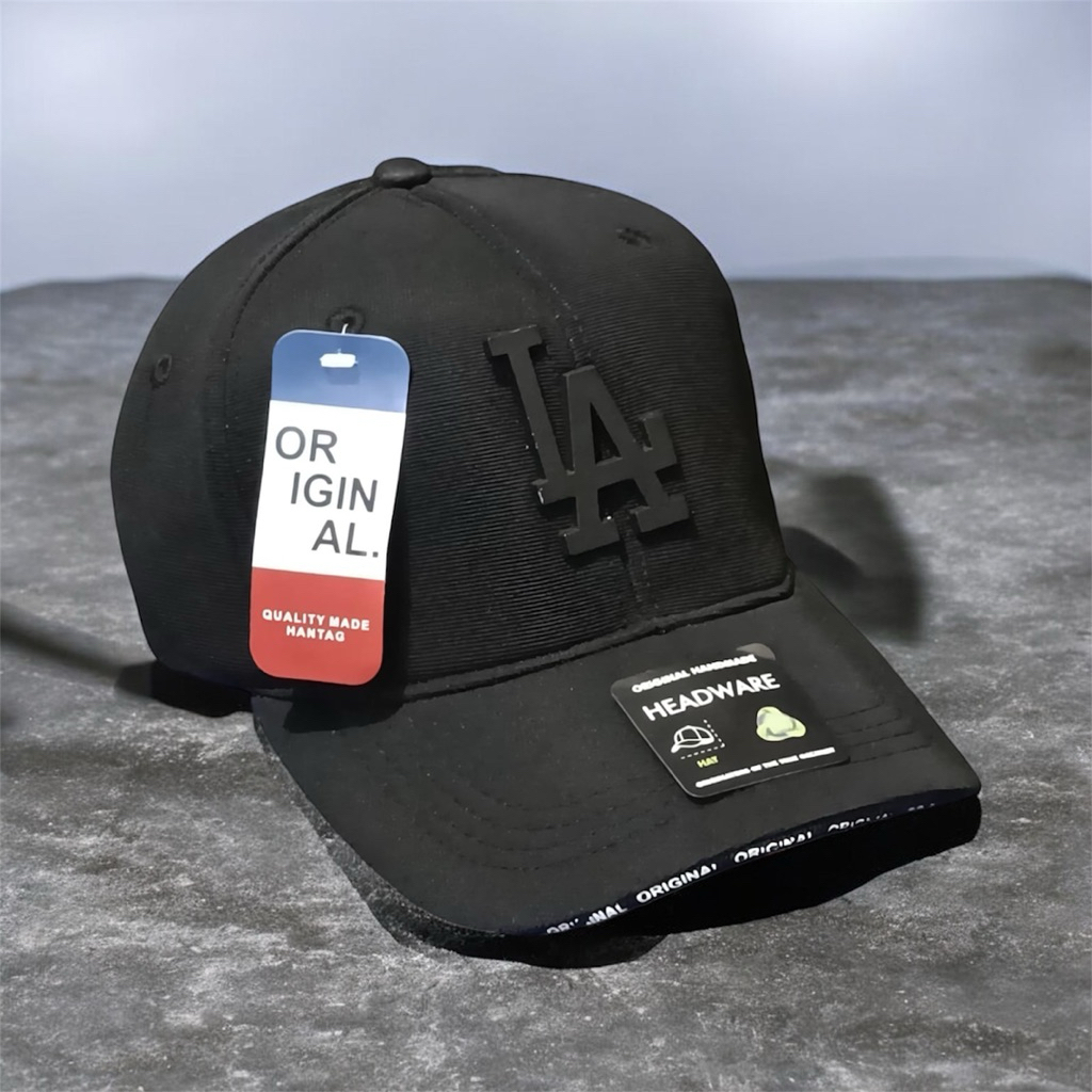 topi wanita pria logo LA premium logo besi model baseball