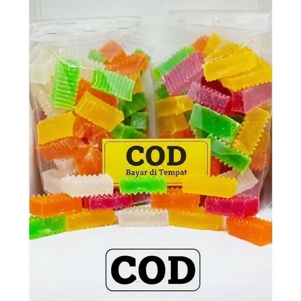 [ 500 GRAM ] Manisan Agar Agar Kering / Manisan Buah Kering/jelly kering/agar swallow
AGAR-AGAR KERI