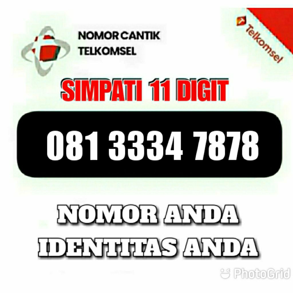 SIMPATI 11 DIGIT NOMOR SUPER NOMOR SYANTIK 3334 7878 ABAB