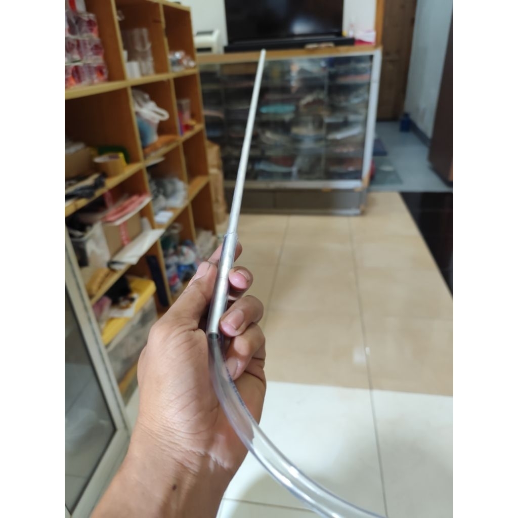 pipa almunium tebal ukuran 8mm diameter 7mm panjang 70cm paser ikan