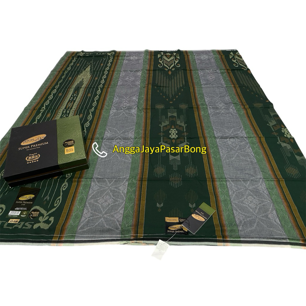 GROSIR 50 & 100 PCS Sarung Atlas Super Premium 935 Motif Dobby BHS | Parcel Haji Umroh Lebaran
