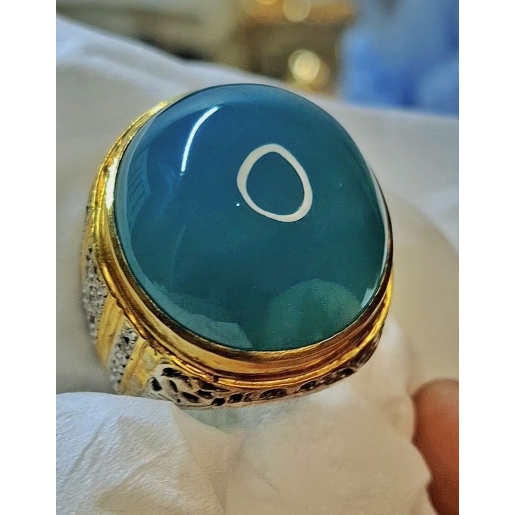 Cincin Batu Bacan Doko Natural Original | Perak