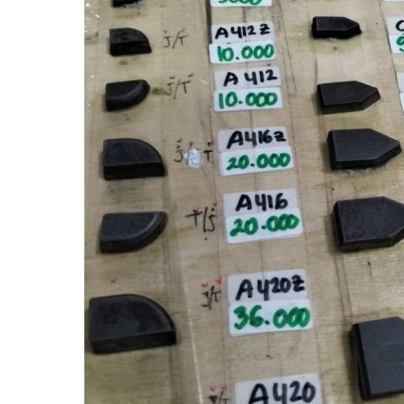 betel Widia lancip tebal besar platina baja widia