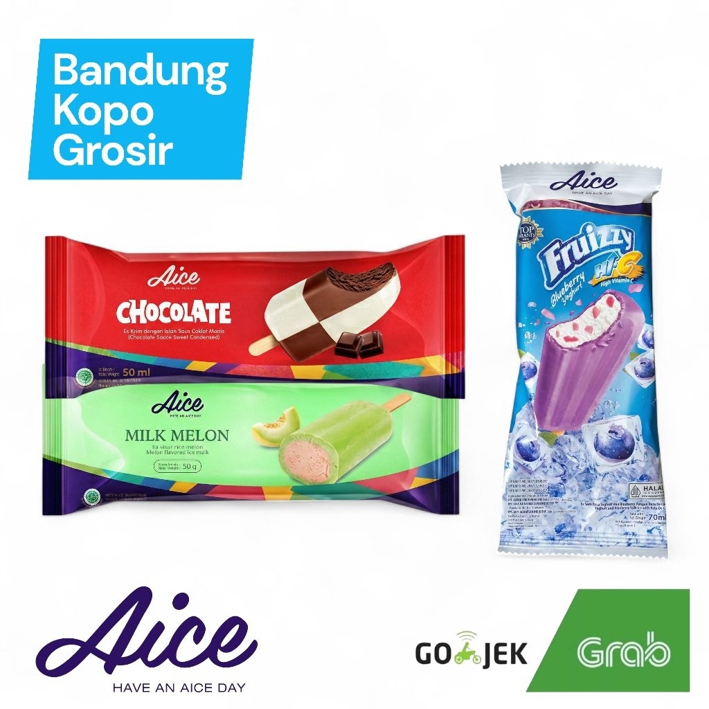 Es Krim Aice Melok Double Choclate Fruizy Jagung Corn