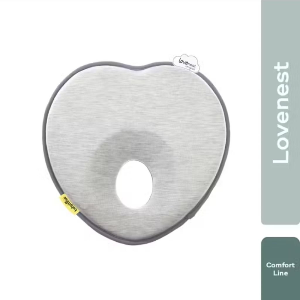 Preloved Bantal Babymoov /Lovenest smokey / Bantal anti peyang/ bantal bayi warna Grey