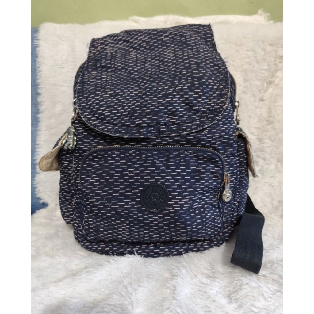 Tas Ransel Kipling Navy Original Preloved Second