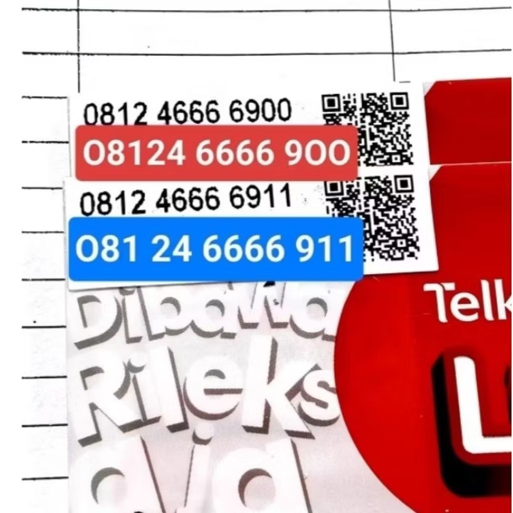 Nomer cantik Telkomsel O8122 combo sakti urut 6789 keren mudah hafal