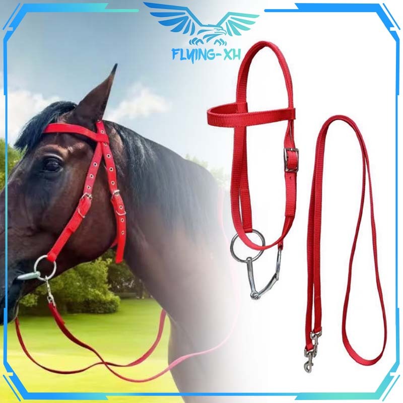 Tali Kendali Kuda Pacu 3pcs/1set Tahan Air Tali Kekang Kuda Dapat Disesuaikan Tali Pacuan Kuda