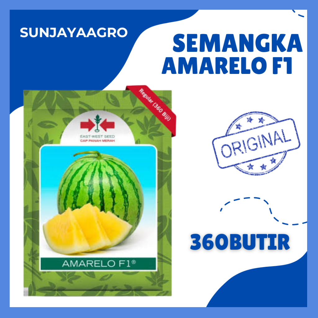 BENIH SEMANGKA KUNING AMARELO KEMASAN 360 BUTIR PRODUK PANAH MERAH