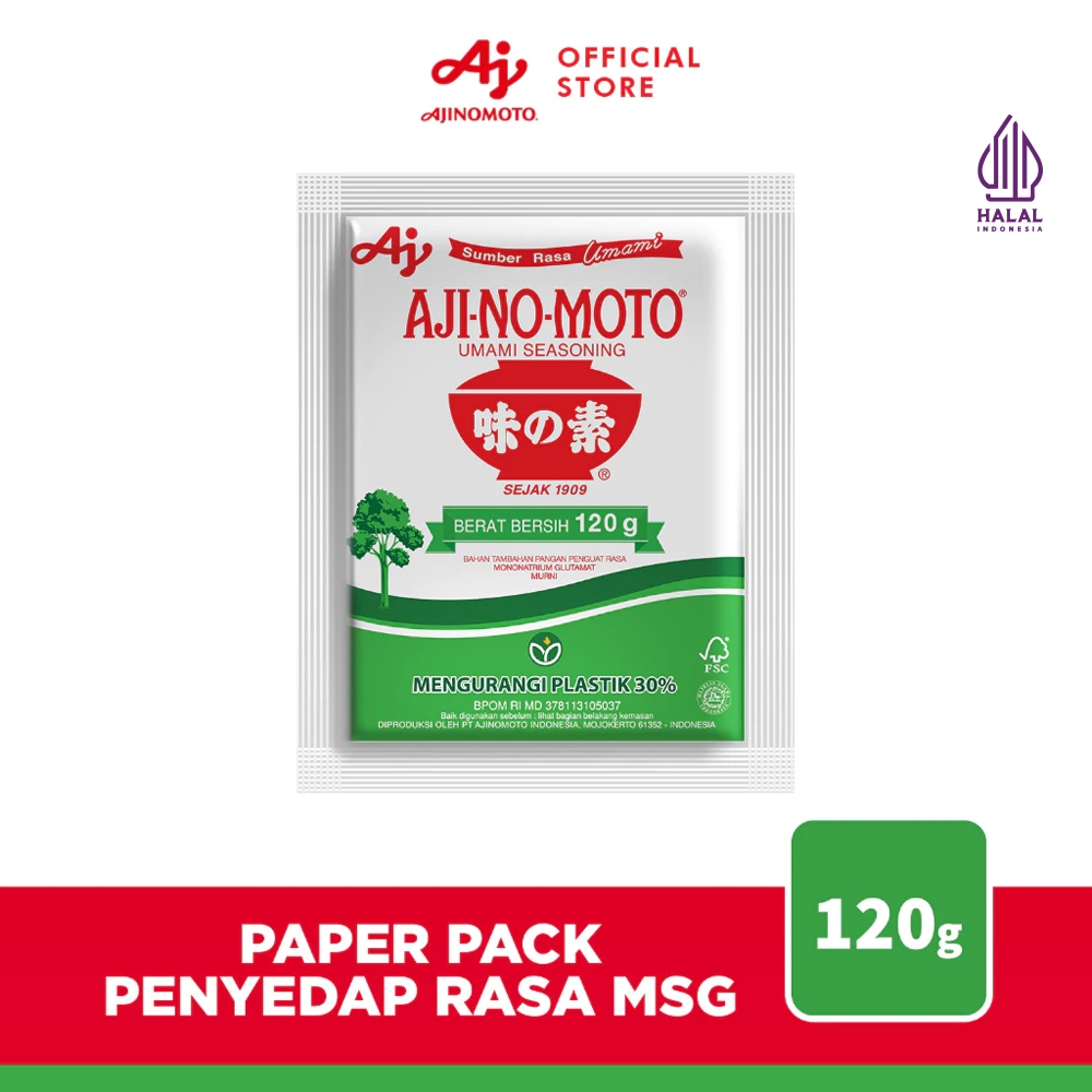 AJI-NO-MOTO® Paper Pack Penyedap Rasa MSG Ajinomoto 120g