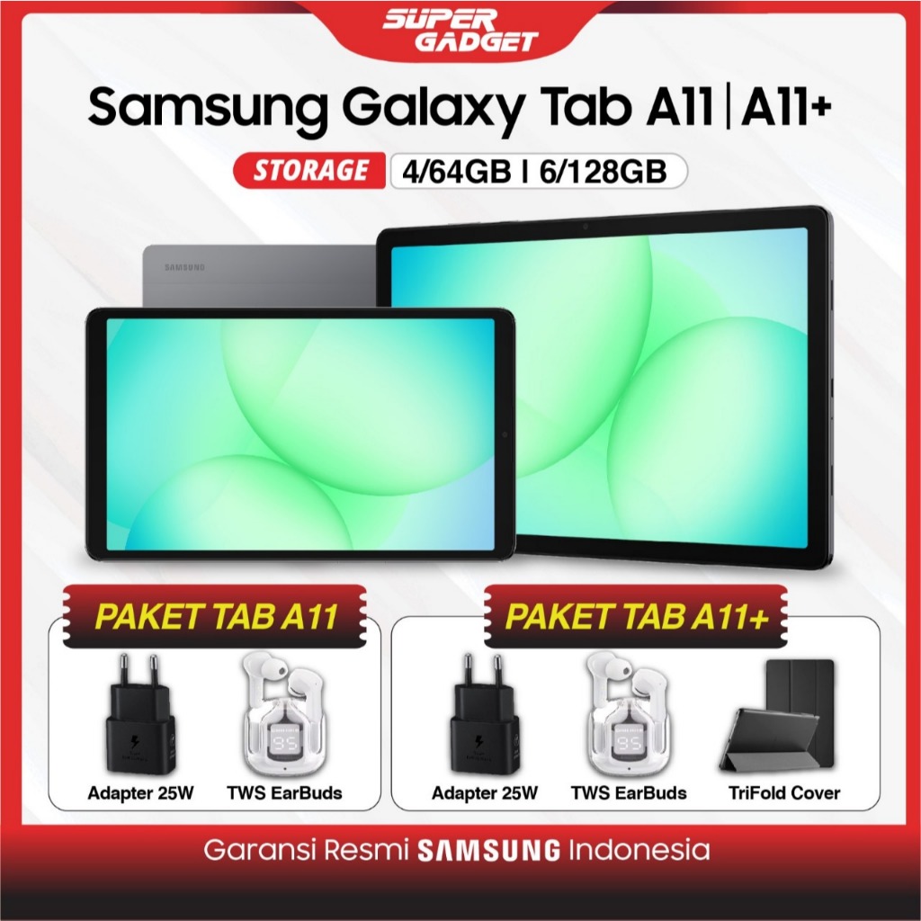 Samsung Galaxy Tab A11 A11+ Wifi 4G 4/64 GB 6/128 GB 4GB 64GB 128GB Tablet