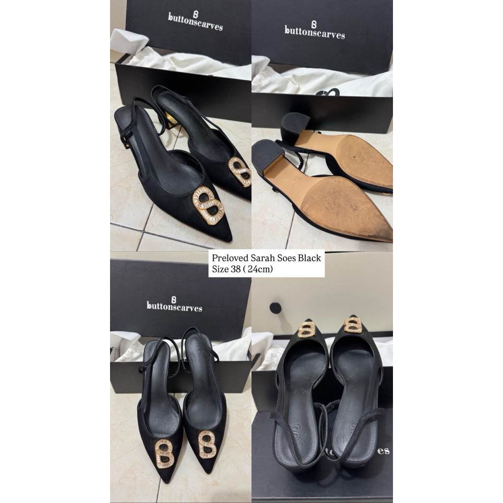 Sarah Shoes Buttonscarves-Sepatu Buttonscarves