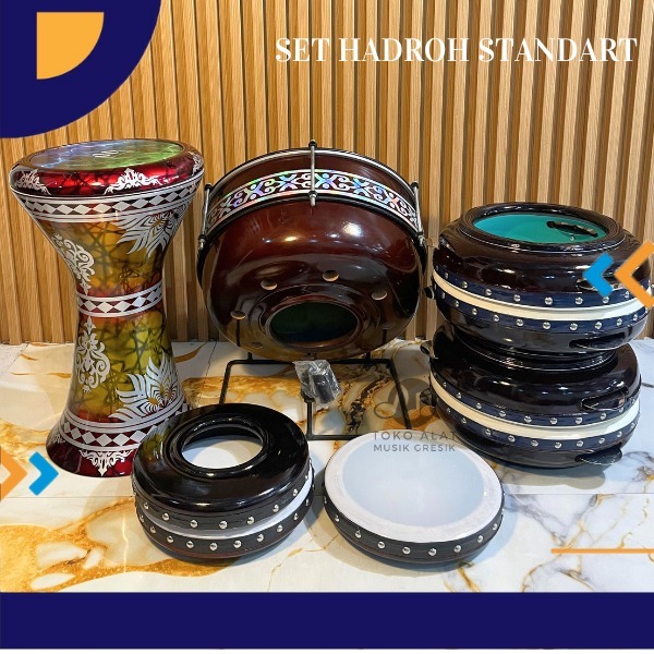 Rebana Habib Syeh Satu Set Murah Alat Musik Rebana Hadroh